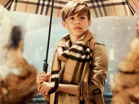 beckham son burberry|David Beckham's Son Stars In the Latest Burberry Campaign.